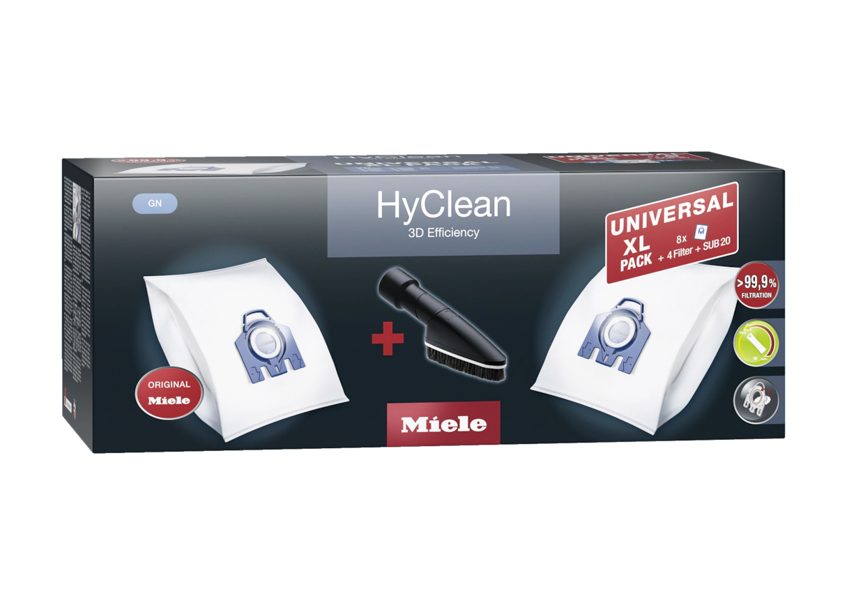 Комплект мешков-пылесборников Universal XL pack HyClean 3D GN Miele купить в Тольятти | Всегда в наличии! | Артикул 11476550 | Официальный сайт