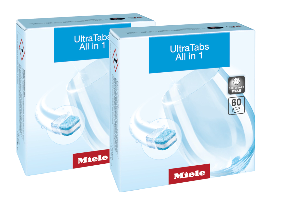 Комплект таблеток для мытья посуды в ПММ UltraTabs All in 1 (120) шт. Miele купить в Тольятти | Всегда в наличии! | Артикул 11346990 | Официальный сайт